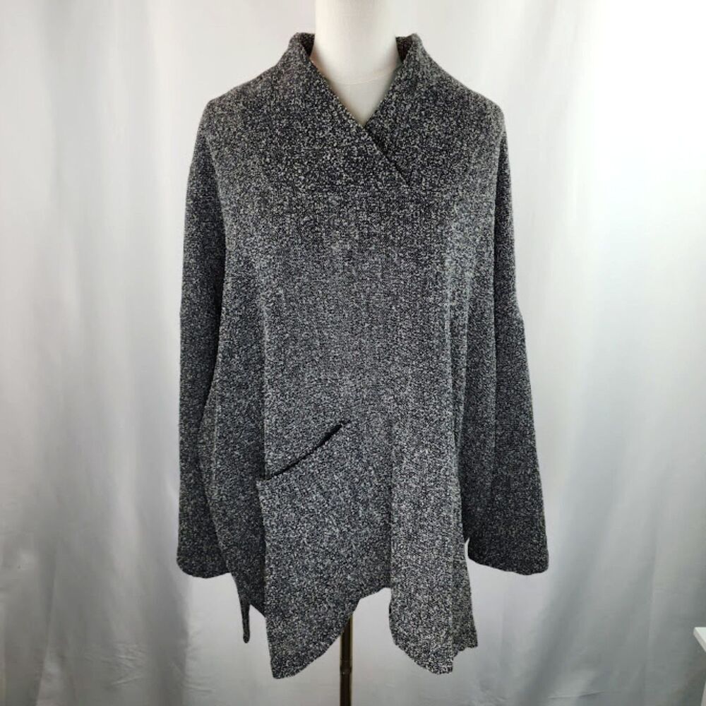 Vintage Su-Zen Women's Grey Pullover Wool Sweater Size One Size